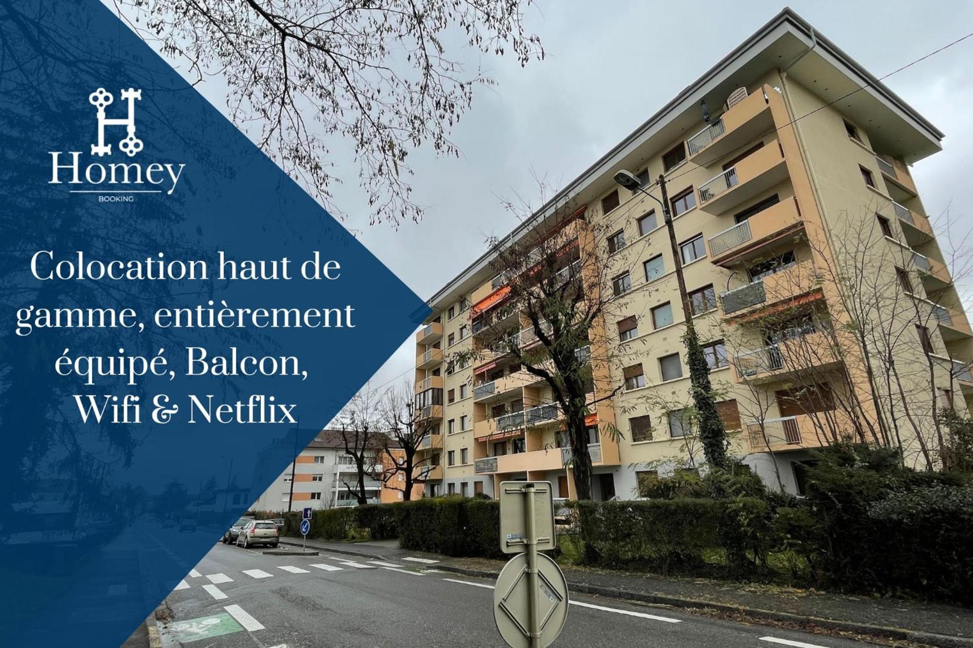 אנמסה Homey La Coloc Mugi - Colocation Haut De Gamme - Chambres Privees - Balcon - Wifi Et Netflix - Proche Transports Commun מראה חיצוני תמונה