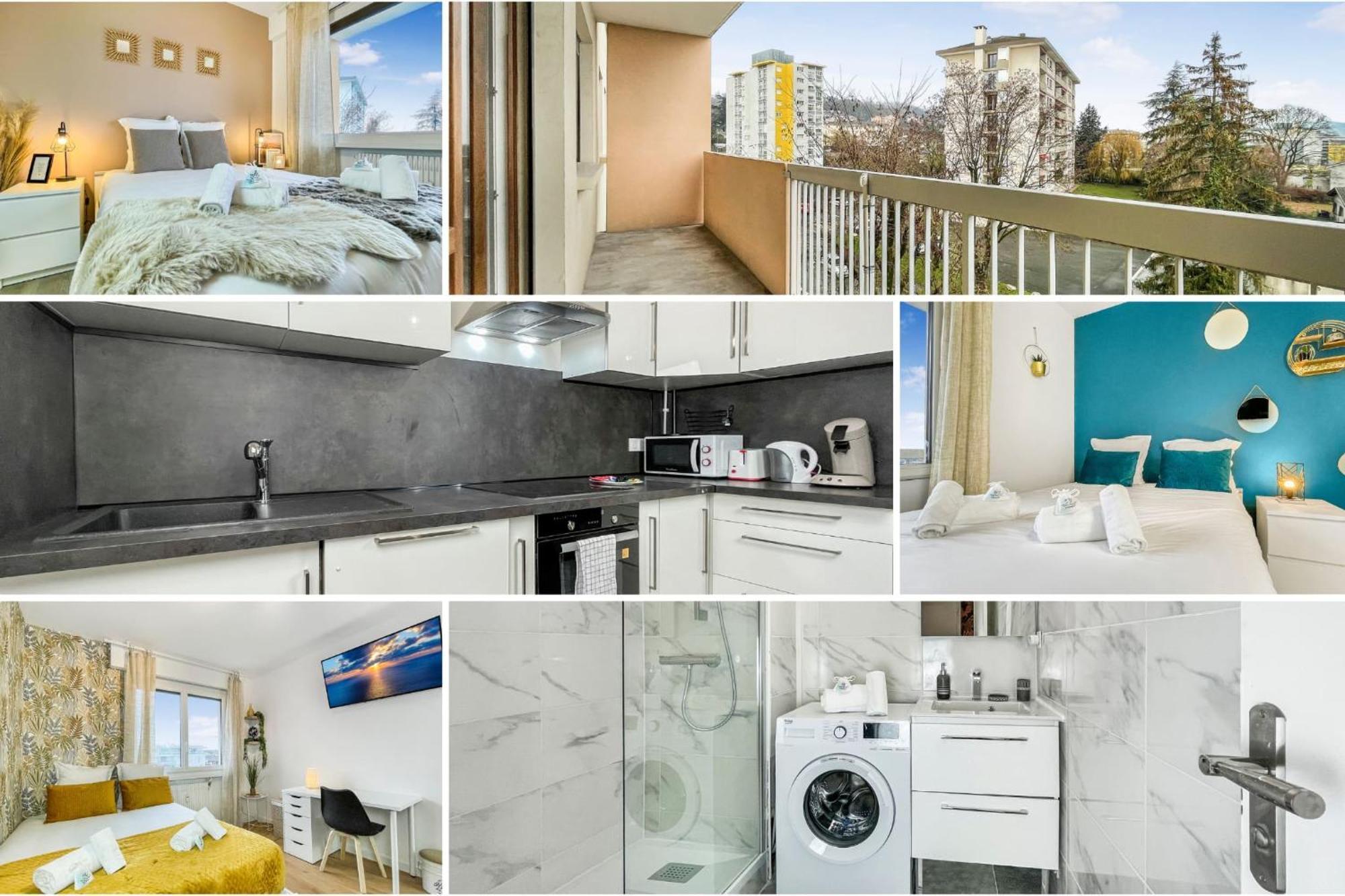 אנמסה Homey La Coloc Mugi - Colocation Haut De Gamme - Chambres Privees - Balcon - Wifi Et Netflix - Proche Transports Commun מראה חיצוני תמונה